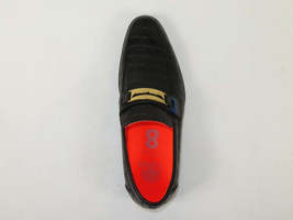 Men's TAYNO Shoes The Caprio C TAYNO Crocodile Print Bit Loafer Black image 6