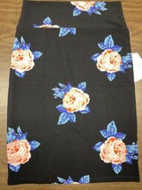 NEW 2.0 LuLaRoe GORGEOUS Small Black Pink Coral Blue Floral Cassie Pencil Skirt - £25.39 GBP