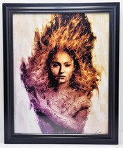 Framed Autographed Art Print of &quot;Girl of Fire&quot; by Kim Martin 554/2000-FM1 - £18.68 GBP