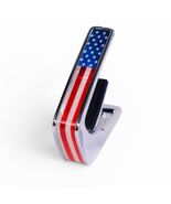 Thalia Deluxe Series Chrome Guitar Capo Stars &amp; Stripes Inlay New - $59.39