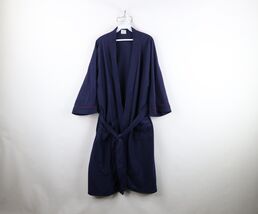 Vtg 70s Streetwear Mens OSFA Distressed Fleece Belted Bath Robe Loungewe... - €50,87 EUR
