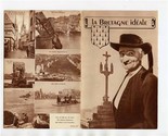 La Bretagne Ideale Brochure France 1930&#39;s Sepia Tone - $27.72