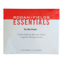 Rodan and Fields Makeup Remover Wipes (2 * 30 towelettes - New - Free Shipping - £27.52 GBP