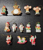 Vtg Lot of 12 Vintage Assorted Porcelain Christmas Ornaments Rocking Hor... - €13,44 EUR