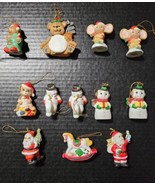 Vtg Lot of 12 Vintage Assorted Porcelain Christmas Ornaments Rocking Hor... - €13,64 EUR