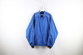 Vintage Nike Mens XL Travis Scott Mini Swoosh Lined Windbreaker Jacket Blue - £49.74 GBP