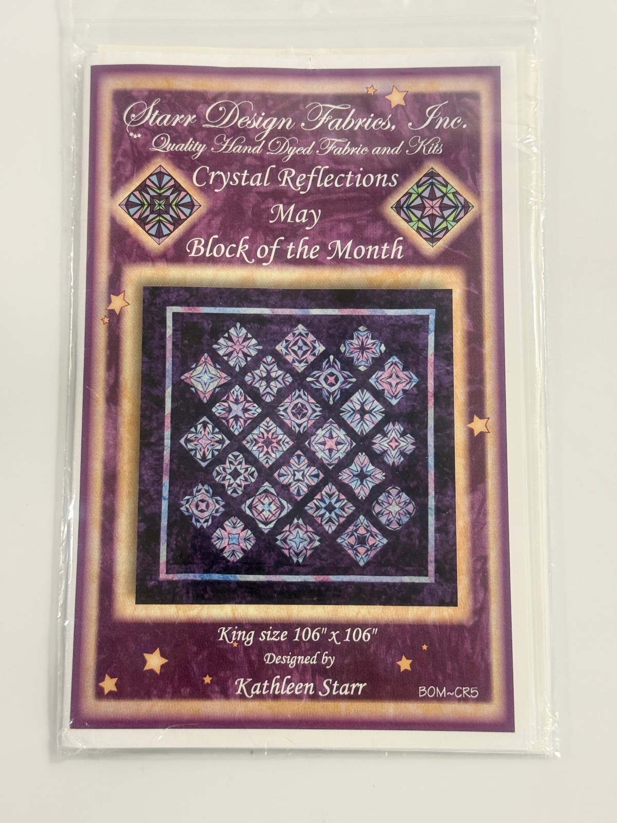 Starr Design CRYSTAL REFLECTIONS Block of Month MAY Pattern - Kathleen S... - $5.93
