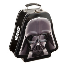 Star Wars Darth Vader Mask Embossed Tin Tote Lunchbox, NEW UNUSED - £9.19 GBP