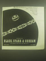1945 Black, Starr &amp; Gorham Bracelet and Ring Advertisement - Sparkling C... - $18.49