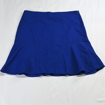 LOFT 8 Blue A-Line Stretch Side Zip Womens Skirt - £11.14 GBP