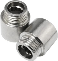 Shower Head Extended Arm Cast Pipe Fitting Coupler, 1/2 Stainless, Silver. - £23.49 GBP