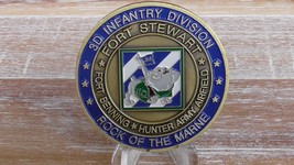 US Army 3rd Infantry Division Fort Stewart Oath Of Reenlistment Challenge Coin - £22.18 GBP