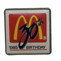 McDonald’s 1985 30th Birthday Anniversary Employee Crew Enamel Lapel Hat... - £4.71 GBP