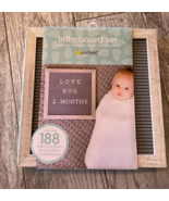 Letterboard Rustic Nursery Message Board Milestone New Pearhead 10&quot; x 10... - $366.12 MXN