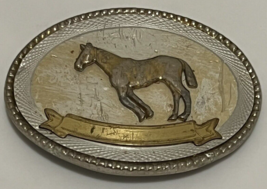 Horse Equestrian Rope Edge Metal Belt Buckle - £15.42 GBP