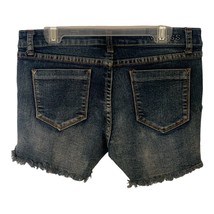 Vigoss The Jaggar Girls Distressed Jean Shorts Size 16 Raw Hem Red White Blue  - £13.30 GBP