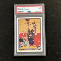 2003 Topps #34 Shaquille O&#39;Neal PSA 9 Mint Lakers - £40.08 GBP