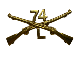 U.S. ARMY, 74th INFANTRY REGIMENT, L COMPANY, ENLISTED CAP DEVICE - $30.00