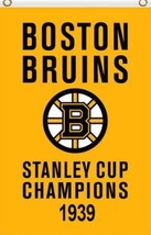 Boston Bruins stanley cup champions 1939 Flag 3X5Ft Polyester Digital Pr... - $18.00