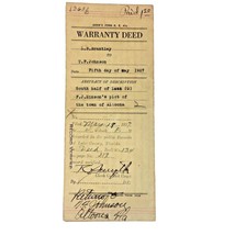 1927 Vintage Land Documents Warrant Deed Real Estate Lake County Florida - $39.99