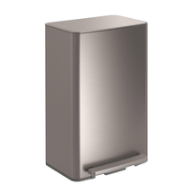 KITCHEN GARBAGE STEP TRASH CAN BIN 13 GALLON STAINLESS STEEL WITH LID ME... - $143.99