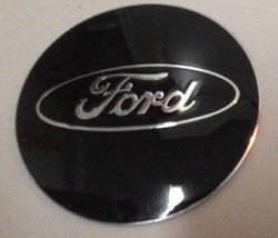 4un- car wheel center cap stickers - FORD Black&amp;SILVER 40mm/1.57in - 65mm/2.56in - £19.75 GBP