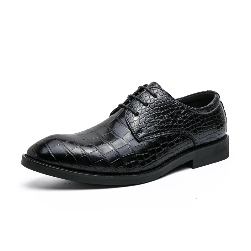 Genuine Leather Man Shoes Casual Men&#39;s Shoes British Black Youth Fashion... - $55.90
