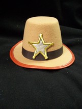Mini Sheriff Hat Cowboy Badge Deputy Western Ranger Marshal Constable Pe... - €9,27 EUR