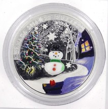 1 Oz Silver Coin 2014 $20 Canada Murano Italy Venetian Glass Snowman Chr... - £93.39 GBP