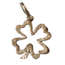 Beautiful Sterling Silver Irish Flower Charm Pendant2013 - $251.99 MXN