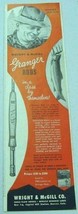 1949 Print Ad Wright &amp; McGill Granger Fishing Rods Denver,CO - $11.51