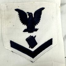 3WW2 40s US Navy Shirts Enlisted Men Uniforms Book &amp; Feather Patch Sz S 34 - $96.23