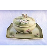 NIPPON PORCELAIN POWDER DISH &amp; DRESSER TRAY  VINTAGE  NICE - $64.35