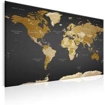 Tiptophomedecor Stretched Canvas World Map Art - Modern Aesthetics - Stretched &amp; - £63.94 GBP+