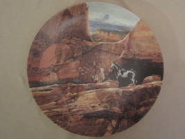 Wolfpack Of The Ancients Collector Plate Julie Kramer Cole Camouflage Indian - £18.95 GBP