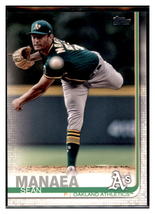 2019 Topps Sean Manaea Oakland Athletics Baseball Card NMBU1 - £1.42 GBP