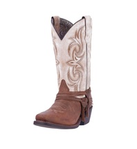 Laredo Womens Myra Ankle Fringe Sand Western Boots - £117.30 GBP