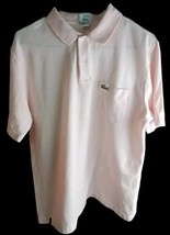 Izod Lacoste Polo Men&#39;s Shirt Size L Pink Pocket Short Sleeve  - £10.90 GBP