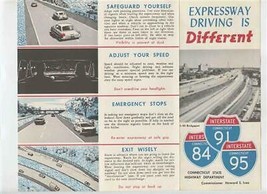 Expressway Driving is Different Brochure Connecticut State Highway Department  - £13.76 GBP