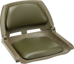 Folding Boat Seat Green Padded UV Vinyl Boating Seats For Bass &amp; Fishing... - €55,38 EUR