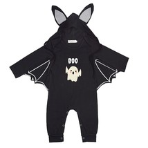 Personalized newborn Halloween costume bat wings 1st newborn outfit petite jumps - £23.93 GBP