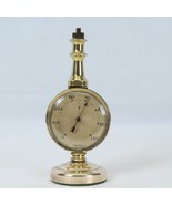 Frisy Thermometer Brass Made in Germany 0-140 F 5&quot; Tall  2.1&quot; Dia Dial - $134.44 CAD