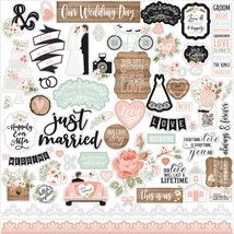 Our Wedding Cardstock Stickers 12&quot;X12&quot;-Elements - £10.93 GBP