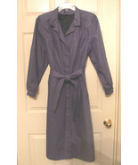 VTG London Fog Trench Coat Purple Raincoat Womens Size 8 Petite No Lining - £17.59 GBP