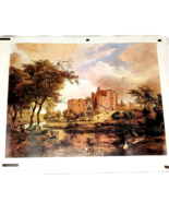 Meindert Hobbema &quot;The Ruins of Brederode Castle&quot; Print 28 x 23&quot; Ready to... - £25.57 GBP