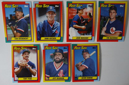 1990 Topps Traded Boston Red Sox Team Set of 7 Baseball Cards - £2.35 GBP