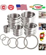 Durable 3mm Welded Metal O Rings - 50-Piece Assortment for DIY Projects - $350.61 MXN