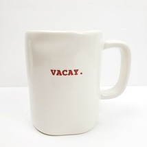 Rae Dunn VACAY Vacation Coffee Mug Tea Cup Red Inside Large 16oz Self Care - £13.09 GBP