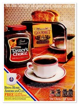 Print Ad Taster&#39;s Choice Coffee Free Cup Offer Vintage 1987 Advertisement - $9.70