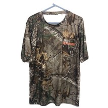 XL Realtree Performance Shirt Brown Camouflage Short Sleeve Tree Trails ... - £11.83 GBP